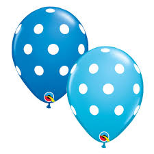 11" stampati POLKA DOTS BIG DBLUE&ROBN EGG  25CT