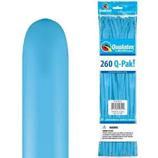 260 Q-PAK entertainer PALE BLUE       50CT  QUALATEX PLAIN LATEX