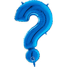 Symbol ? Question Mark Blue 40" - Single Pack