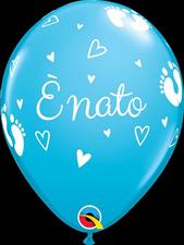 11" RND ST E' NATO FOOT-HEARTS ROBIN EGG