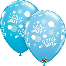 11" BABY BOY BLUE DOTS  PBLUE&ROBN EGG  25CT