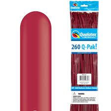 260 Q-PAK entertainer MAROON          50CT  QUALATEX PLAIN LATEX