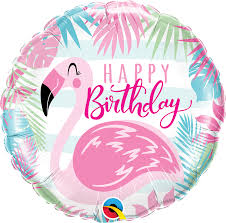 PINK FLAMINGO BIRTHDAY 18 PKT
