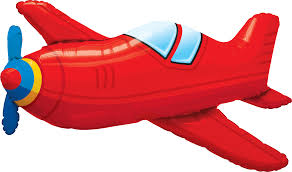 RED VINTAGE AIRPLANE 36" SHAPE GROUP C PKT
