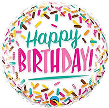 Birthday Sprinkles 09" Round