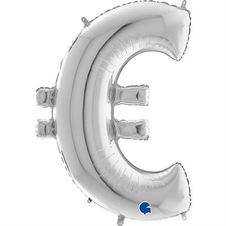 Symbol &euro; silver 40" - Single Pack