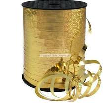 GOLD 5MM HOLOGRAPHIC RIBBON 500M