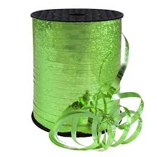 LIME GREEN 5MM HOLOGRAPHIC RIBBON 500M