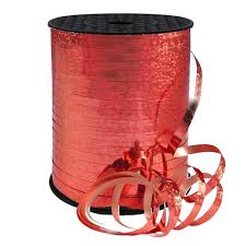 RED 5MM HOLOGRAPHIC RIBBON 500M