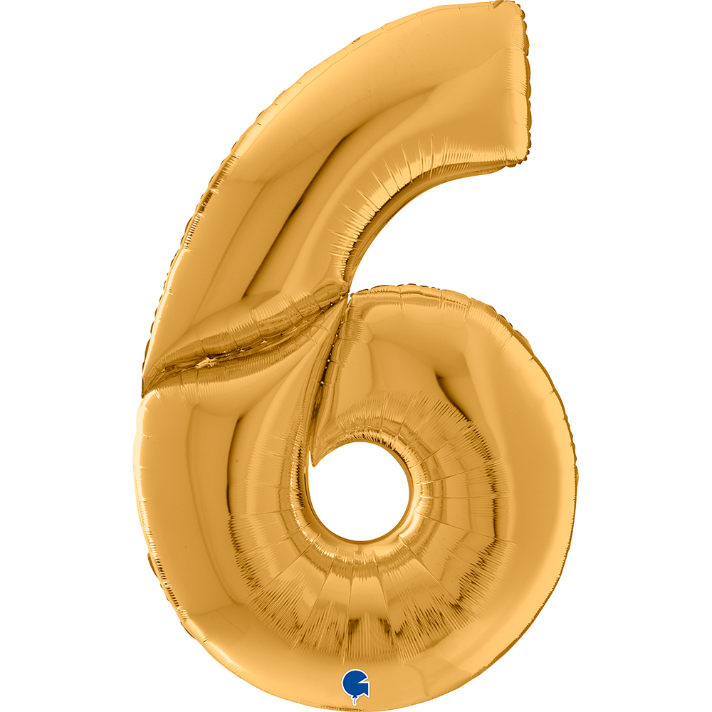 Number 6 Gigaloon Gold 64" cm. 163  "Single Pack"