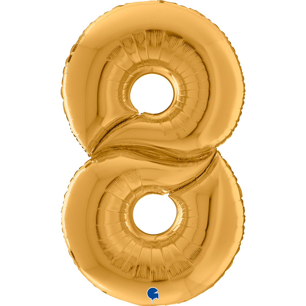 Number 8 Gigaloon Gold 64" cm. 163  "Single Pack"