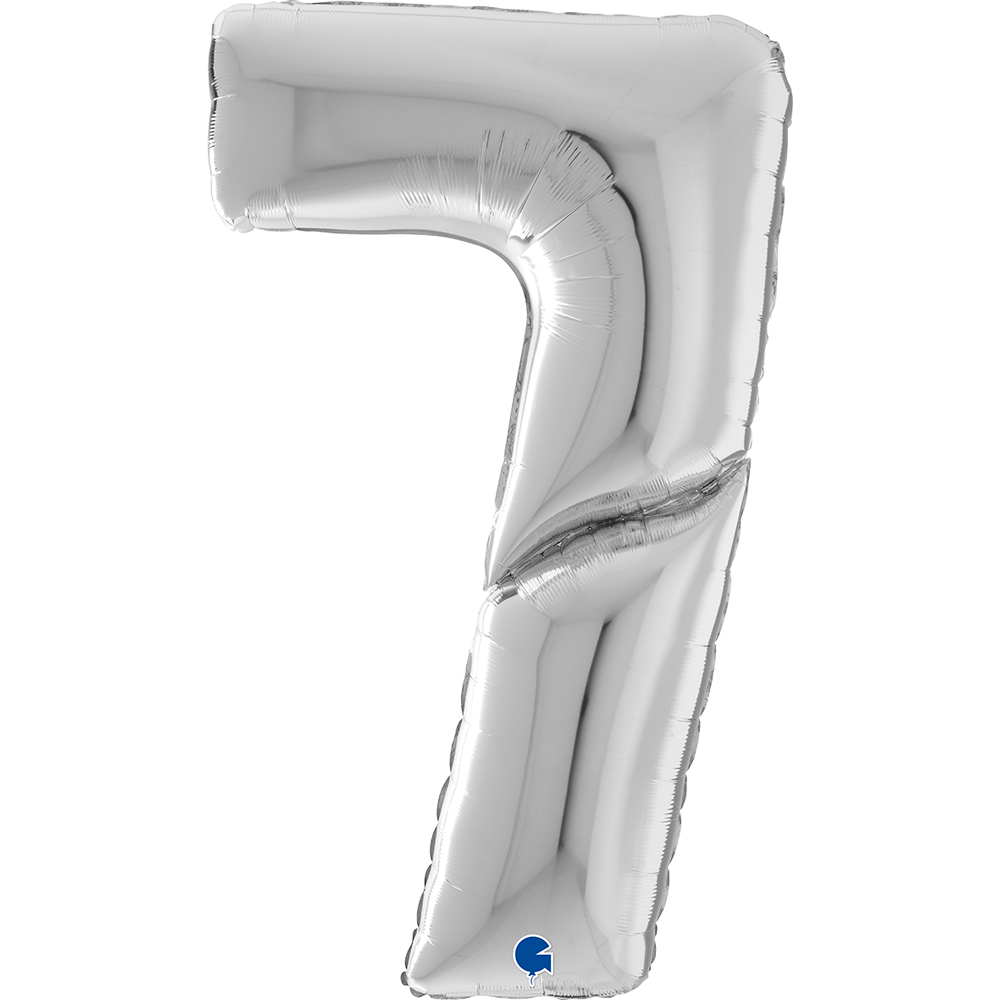 Number 7 Silver 64" cm. 163  "Single Pack"