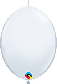 12" QLINK solid color std WHITE  (50CT)