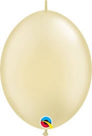12" QLINK solid color PEARL  IVORY       50CT