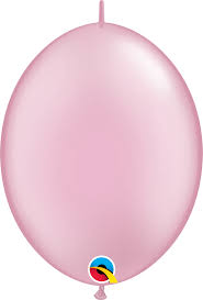 12" QLINK solid color PEARL  PINK        50CT