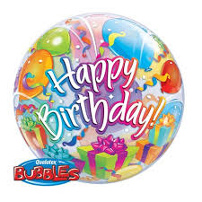 22" SINGLE BUBBLE BIRTHDAY SURPRISE

QUALATEX