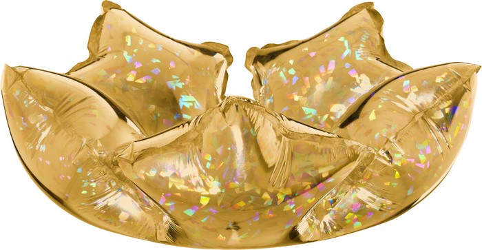 Deco-star Gold Holographic Single Pack