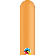 260Q" solid color STD  ORANGE         100CT  QUALATEX PLAIN LATEX