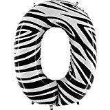 Number  0    Zebraloons 40" Single Pack