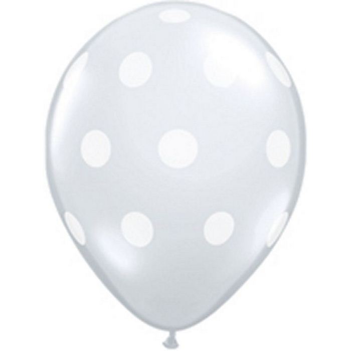 11" stampati POLKA DOTS BIG diamond clear   25CT