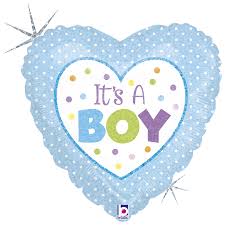 09" heart  Baby  Boy Dots