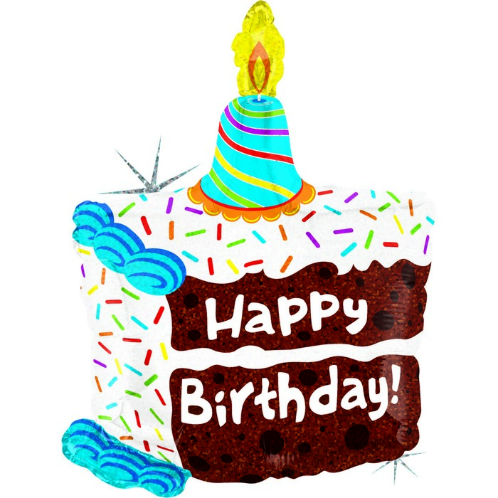 28" Piece of Cake Birthday