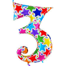 Number Designer 3 Holographic 40" Single Pack