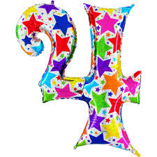 Number Designer 4 Holographic 40" Single Pack