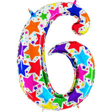 Number Designer 6 Holographic 40" Single Pack