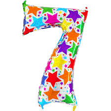 Number Designer 7 Holographic 40" Single Pack