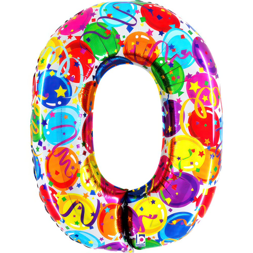 Number  0    Party Megaloon 40"Single Pack