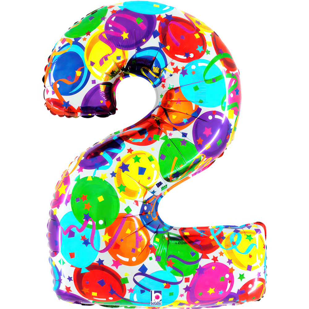 Number 2 Party Megaloon 40" Single Pack