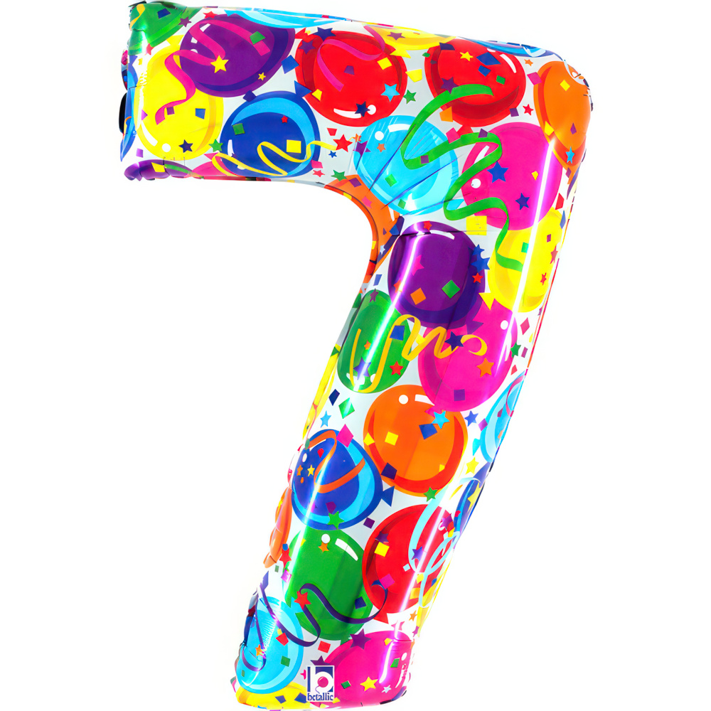 Number 7     Party Megaloon 40" Single Pack