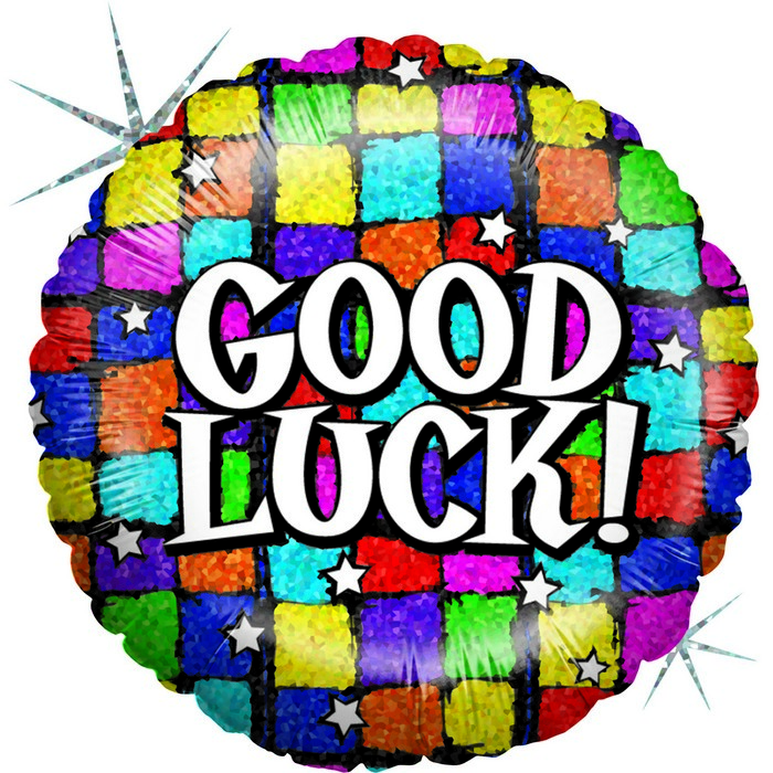 18" round Good Luck Squares