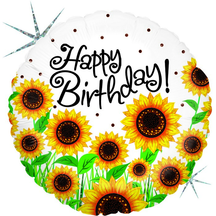 18"  e Sun Sunflowers Birthday

size 18