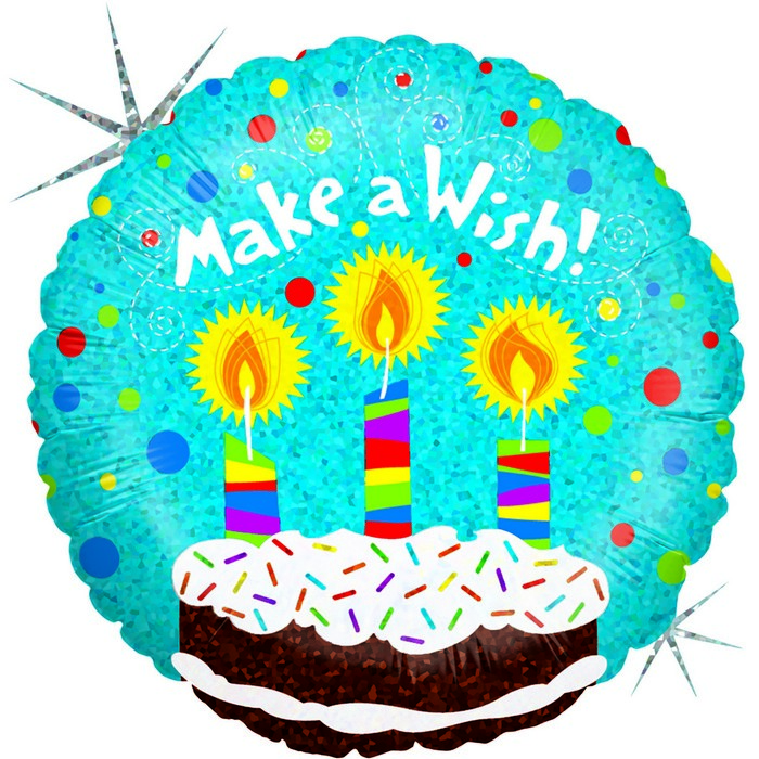 18"  f Make a Wish Birthday