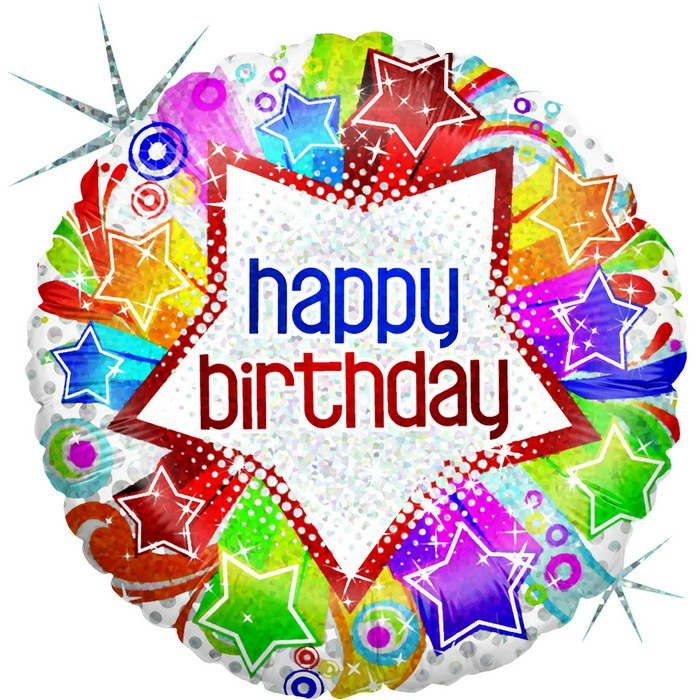 18" Starburst Birthday"