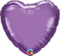 18" PURPLE CHROME HEART FLAT Q - FINO A ESAURIMENTO SCORTE - POI IMBUSTATO
