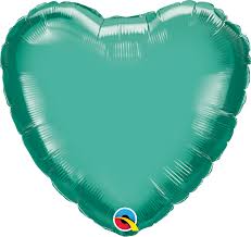 CHROME GREEN HEART 18'' - FINO A ESAURIMENTO SCORTE - POI IMBUSTATO
