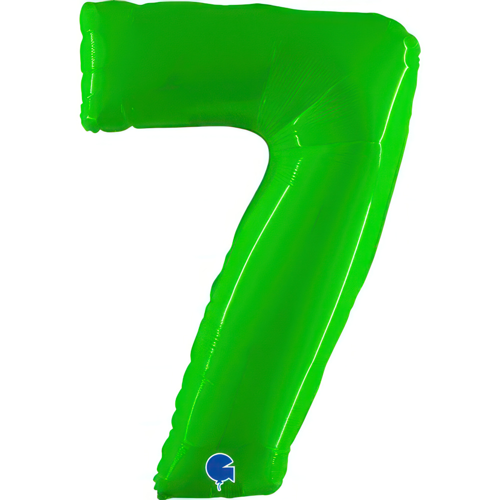 Number 7     Shiny  Hot Lime Fluo 40" Single Pack