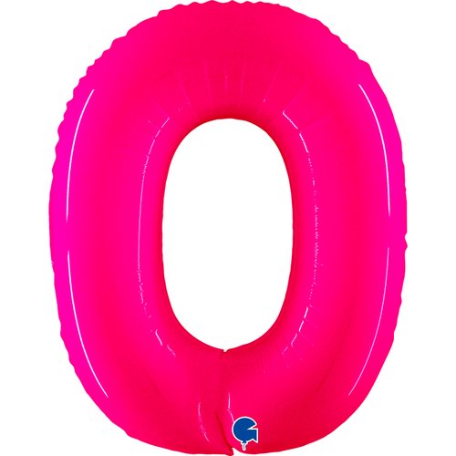 Number  0    Shiny Special Pink Fluo 40" Single Pack