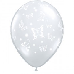 5"  stampati  DIAMOND BUTTERFLIES-A-ROUND CLEAR (100CT)
