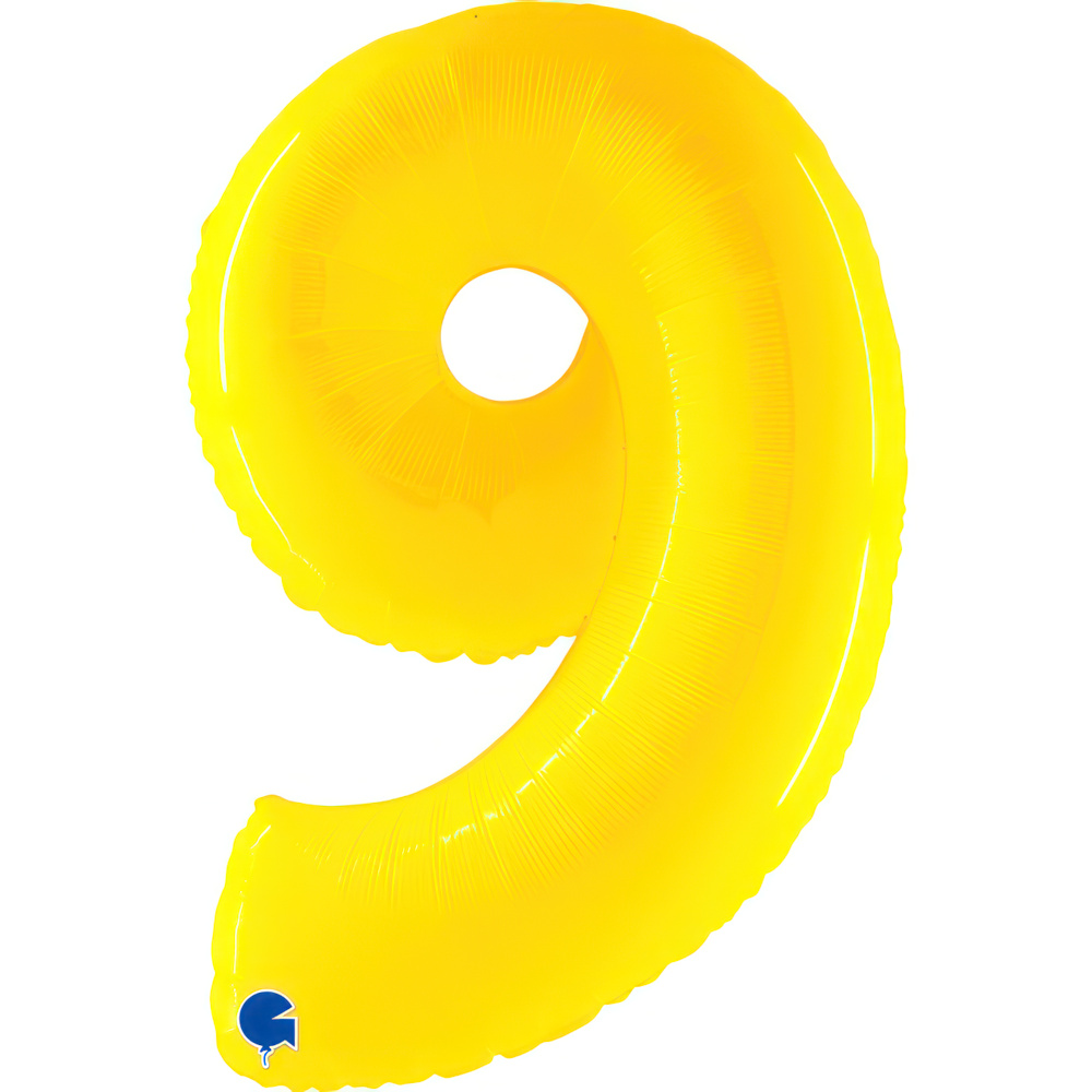 Number 9     Shiny Yellow Fluo 40" Single Pack