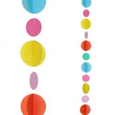 MULTI COLOUR CIRCLES 1.2m BALLOON TAILS - VENDITA SINGOLA