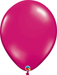 16" solid color  JEWEL  MAGENTA   50CT  QUALATEX PLAIN LATEX