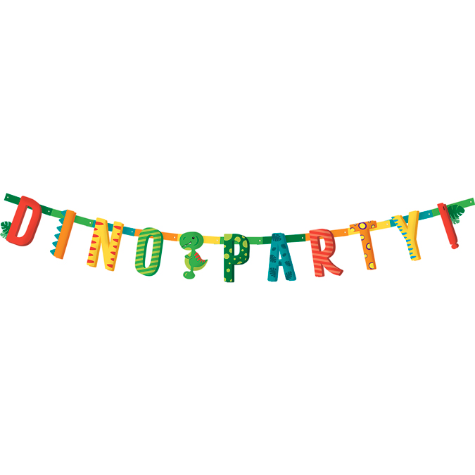 Dino Party Paper Bunting 
(Pz 6)