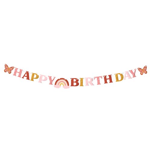 Boho Birthday Paper Bunting
(Pz 6)