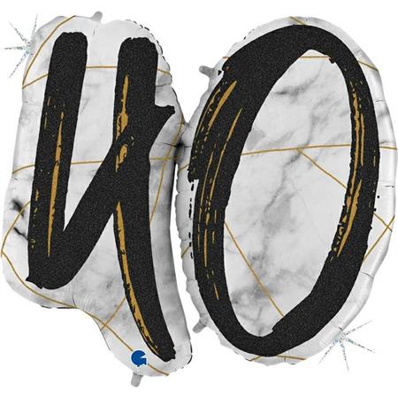 Marble Mate Numbers 40 Black-Glitetr Hol. - Single Pack - 36"