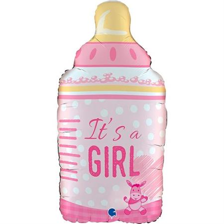 25" shape BOTTLE IT'S A GIRL 
Size  / 30x64 cm