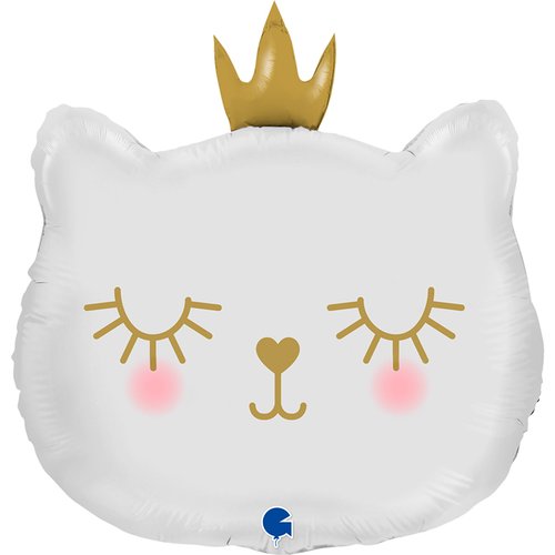 02 shape CAT PRINCESS WHITE 

size 21 inch / 49x52 cm